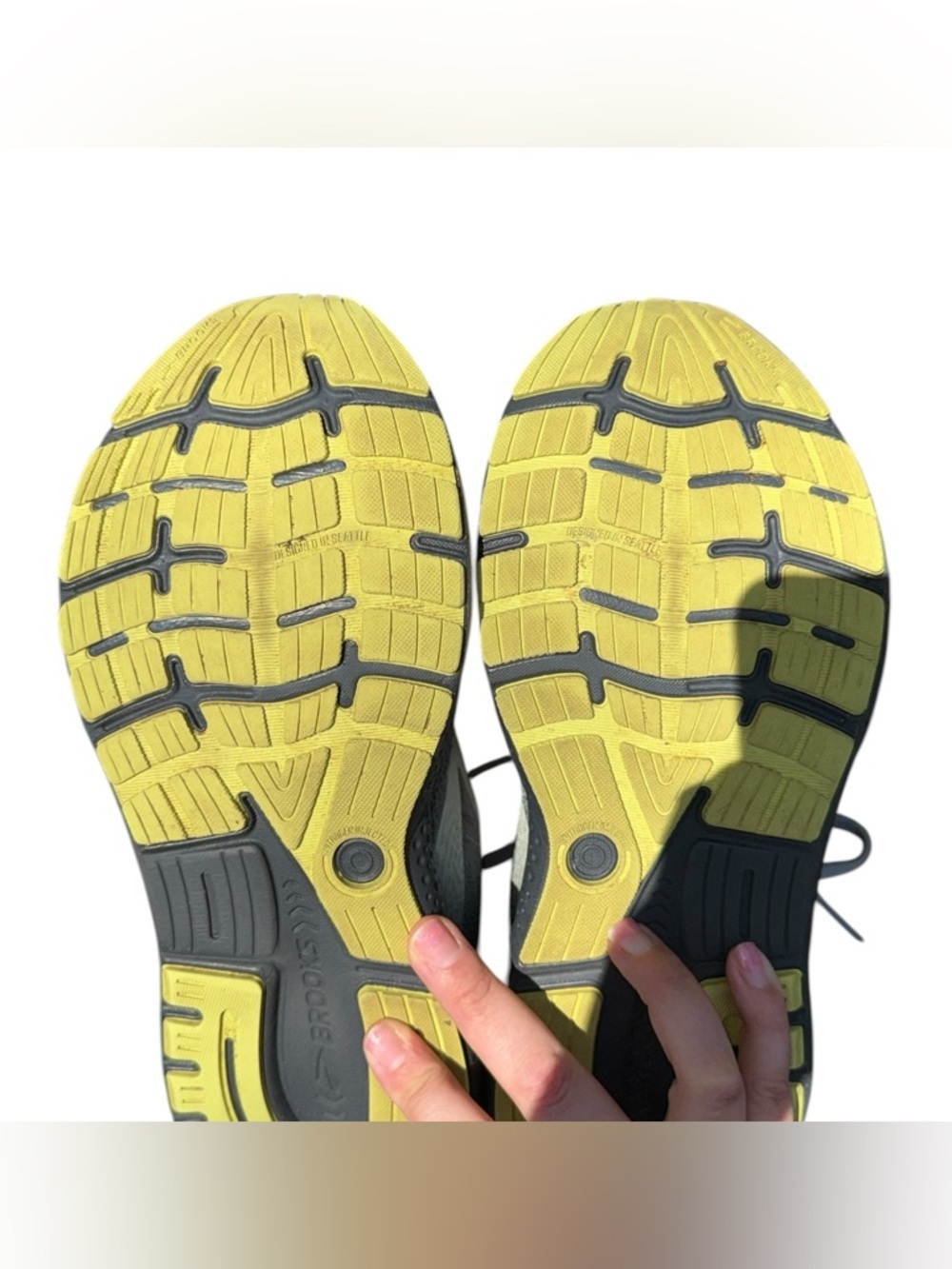 BROOKS Ghost 16 Primer Grey Lime Road Running Walking Sneakers Size 10.5 Medium - Picture 11 of 14